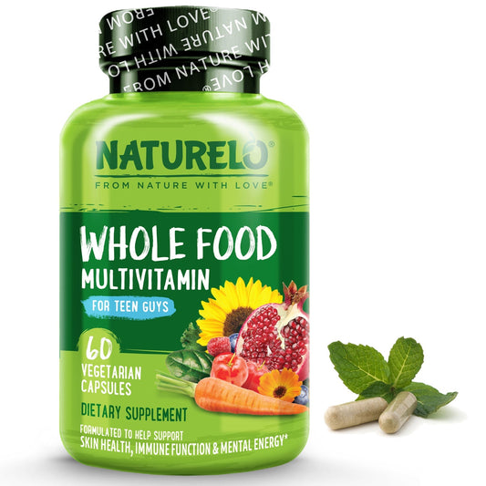 Whole Food Multivitamin for Teen Boys, Plant-Based, Vegan Friendly