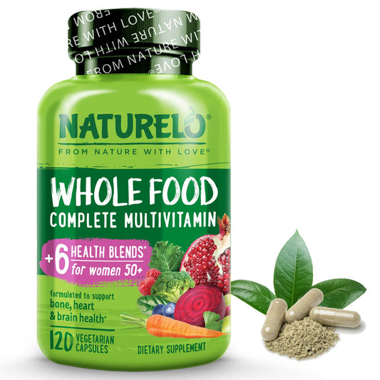 Whole Food Multivitamin for Women Over 50, Plant-Based, Vegan Friendly