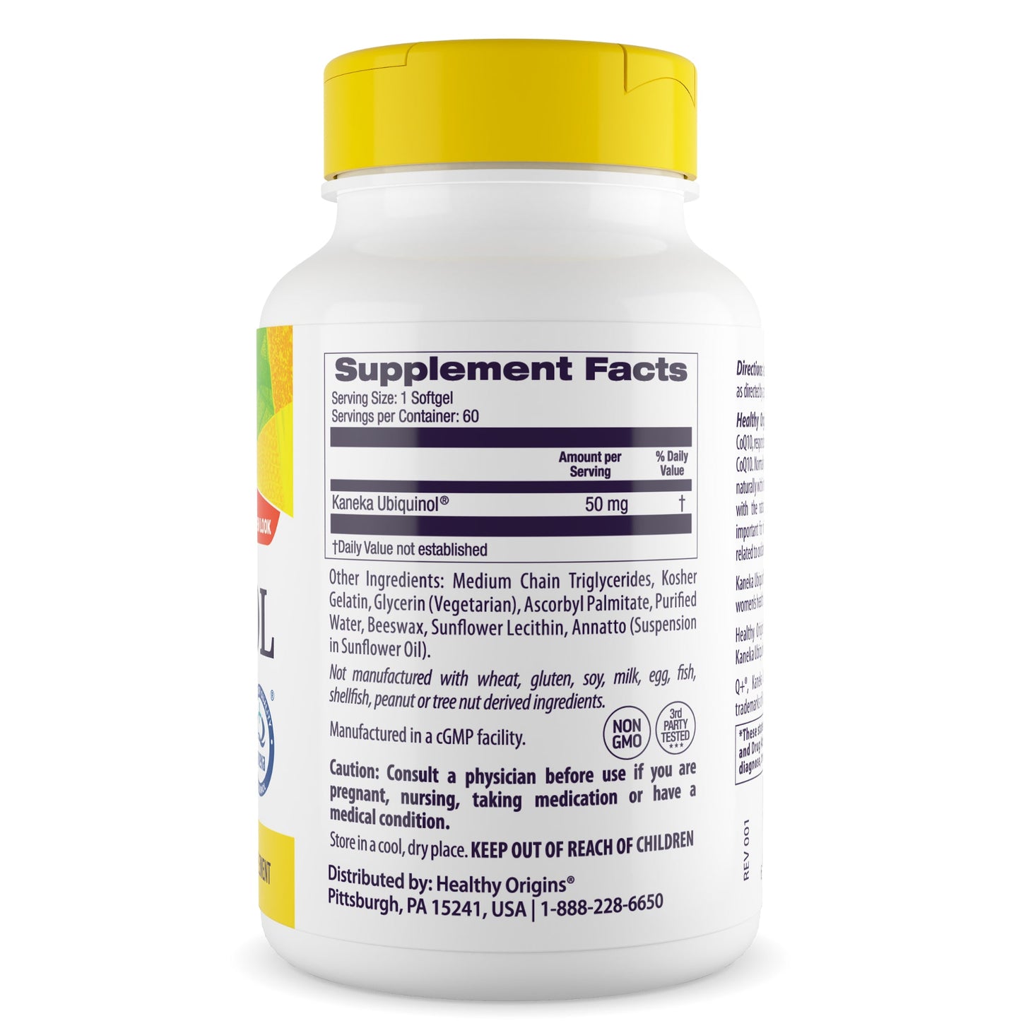 Ubiquinol 50mg (Active form of CoQ10)